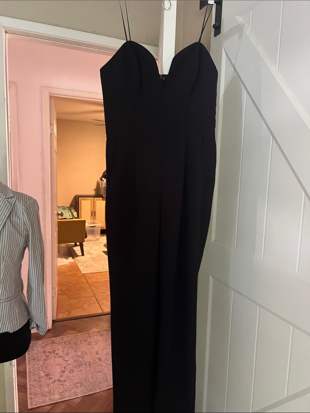 Amanda Uprichard Black Strapless Romper
